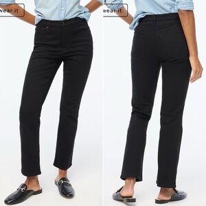 J. Crew Factory Jeans Mid-Rise Flare Crop All-Day Stretch Black 28 NWT New